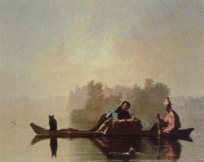 George Caleb Bingham fur traders descending the missouri Sweden oil painting art